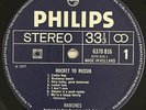 Ramones Rocket To Russia Dutch Pressing Philips Labels 1977 Inner