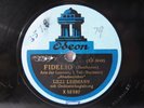78rpm LILLI LEHMANN sings BEETHOVEN Fidelio - RARE ACOUSTIC ODEON