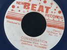1511 CYNTHIA RICHARDS-CONVERSATION-BLUE VINYL-NEW BEAT-  REGGAE 45 7