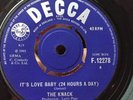 The Knack It's Love Baby (24 Hrs A Day) 45 On Decca