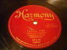 JAZZ HAL KEMP ORCH Takes You / WILLIE CREAGER HARMONY 871
