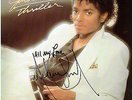 MICHAEL JACKSON - STUNNING AND GENUINE HANDSIGNED THRILLER ALBUM - AFTAL REG'D