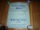 LIGHTNING BOLT Ride The Skies  silkscreened promo poster  - Ft Thunder print
