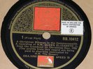 QUEEN ELIZABETH II CHRISTMAS DAY 1952 HMV 78RPM RECORD RB10412