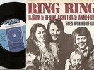 BJÖRN BENNY AGNETHA ANNI-FRID RING RING DANISH 45+PS 1973 POLAR ABBA BEFORE ABBA