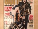 Ozzy Osbourne Black Sabbath Zakk Wylde - Signed Guitar World Magazine With COA