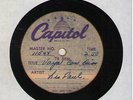 78 rpm Les Paul Capitol acetate (test pressing?) Vaya Con Dios in E Mary Ford