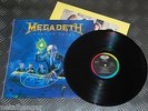 Megadeth 'Rust In Peace' 1st Press Greek 1990 ORG LP +Inner Rare EX/VG+ Mustaine