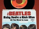 EX Original Capitol 45 w/ Pic Sleeve THE BEATLES All You Need Is Love / Rich Man