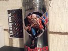 IRON MAIDEN TROOPER ETCHED BEER GLASS & COLLECTABLE TIN & BTL (WILL BE EMPTIED)