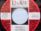 the ORIENTS doowop promo 45 SHOULDN'T I / QUEEN OF THE ANGELS strong VG++ F1587