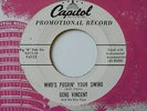 Gene Vincent - Who's Pushin' Your Swing - Promo US Capitol