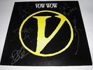 Vow Wow - V 1st Press 1987 FULLY SIGNED EXCELLENT (Neil Murray - Whitesnake)