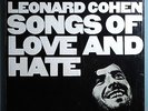 LEONARD COHEN SONGS OF LOVE+HATE RARE ORIG'71 LP w/BOOK, NEWSCLIP,SHRINK+STICKER