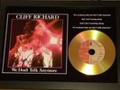 CLIFF RICHARD 'WE DON'T TALK ANYMORE' SIGNED GOLD PRESENTATION DISC