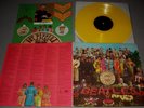 Beatles Sgt. Pepper LP yellow vinyl LP 1979 Netherlands Holland w/ cutouts sheet