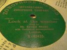 Ernest Shand Look At The Weather Comic Zonophone Single-Sided 78 RPM