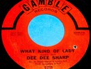 DEE DEE SHARP What Kind Of Lady 45 Rare Orig Red Gamble Label Northern Soul NM