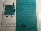 ANDY WARHOL cover art - Ormandy/Prokofiev Alexander Nevsky - Columbia ML 4247
