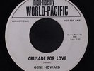 GENE HOWARD: Crusade For Love / Tragedy 45 (dj) rare Soul