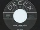 REX ALLEN 45RPM '57 DECCA KNOCK KNOCK RATTLE ROCKABILLY VG++ VINYL