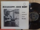 Mississippi John Hurt Folk Songs And Blues VG+ Gryphon