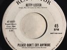 * KETTY LESTER Please Don’t Cry Anymore/Roses NORTHERN SOUL RCA PROMO 45 Hear