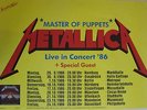 METALLICA  Orig. TOUR POSTER 1986 Master of Puppets Cliff Burton