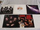 QUEEN 5 ORIGINAL UK LPs A NIGHT AT THE OPERA SHEER HEART ATTACK WORKS DEBUT & II
