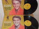 2 Rare ELVIS IMPORT LPs - Elvis' Golden Story, Volume 1 & 2, Taiwan Imports