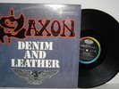 SAXON Denim And Leather LP Vinyl 1981 Starline Never Surrender NWOBHM PLAYS WELL
