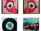 2 Rolling Stones 45s Happy/All Down The Line & Spend The Night Together/Ruby Tue