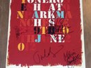 AUTHENTIC THE STONE ROSES SIGNED HUGE 16 X 12 PHOTO..REAL SIGNATURES ...COA