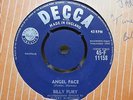 BILLY FURY ANGEL FACE / TIME HAS COME   DECCA 45-F 11158 HARRY ROBINSON