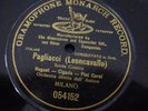 HUGUET - CIGADA - PINI CORSI / Pagliacci / GRAMOPHONE MONARCH RECORD