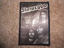 STATUS QUO TOUR PATCH ORIGINAL VINTAGE ROCK WOVEN PATCH NOT BADGE PIN