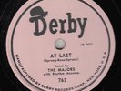 MAJORS - Derby 763 - At Last / You Ran Away with My Heart - 1951 VOCAL GROUP 78