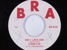 Islands Soul 45 BYRON LEE & THE DRAGONAIRES And I Love Her BRA beatles HEAR