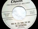 45rpm doowop  Who Do You Think You Are by The Fascinators NM Promo