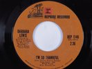 Crossover Soul 45 BARBARA LEWIS I'm So Thankful REPRISE HEAR