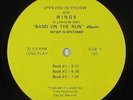 Paul McCartney & Wings - Band On The Run Interview LP - Capitol VG++ PROMO-ONLY