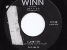 Mod R&B Rocker/Doo Wop 45 THE GALES I Love You/Squeeze Me Winn HEAR Rare