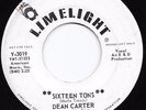 Mod Popcorn Rockabilly 45 DEAN CARTER Sixteen Tons/Lucky One HEAR Limelight Rare