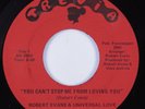 Sweet Soul 45 ROBERT EVANS/UNIVERSAL LOVE You Can't Stop Me From.. VG+/VG++ HEAR