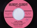 Funk 45 DONALD HEIGHT Life Is Free HURDY GURDY HEAR
