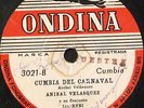 78 RPM VINTAGE ANIBAL VELASQUEZ CUMBIA DE CARNAVAL OBSCURO ACORDEON ASESINO HEAR
