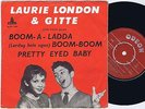 GITTE HÆNNING Laurie London Pretty Eyed Baby Danish 45PS 1959 2nd edit Sleeve