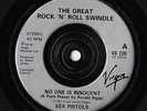 SEX PISTOLS rare silver Label 7