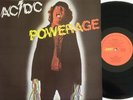 AC DC ACDC - POWERAGE RED ALBERT PRODUCTIONS LP RECORD, MINT VINYL, NM COVER