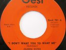 QUEEN ESTER Don't Want You To Want Me 45 on GEST RARE NORTHERN SOUL